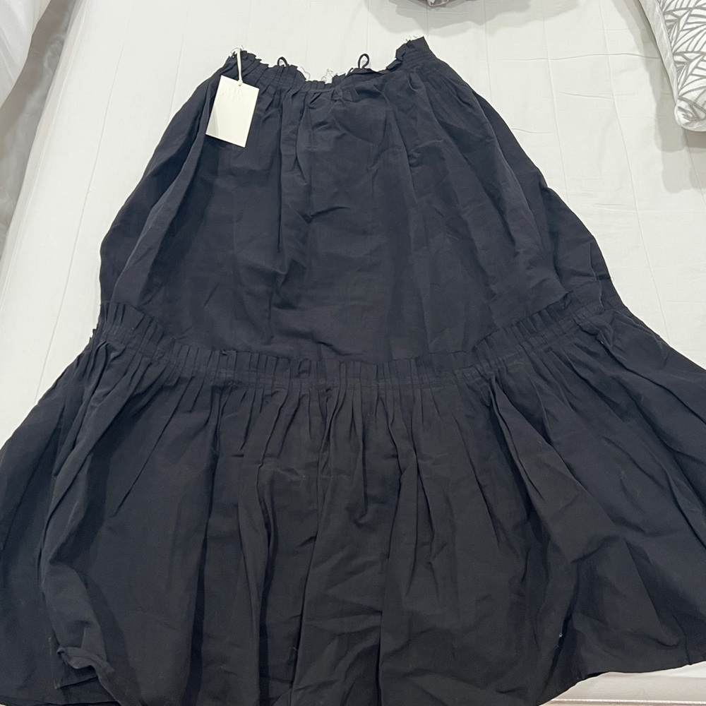 NWT Ulla Johnson Florian Skirt size 8 maxi skirt noir - Picture 5 of 8